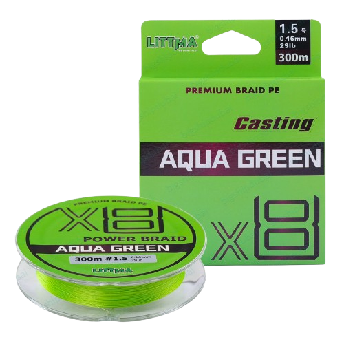 LITTMA X8 BRAID LINE (300M-Aqua Green)