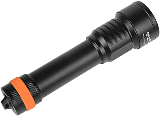 ORCATORCH D511 Scuba Dive Light, Max 2200 Lumens Underwater Flashlight with 8 Spot Degrees Beam, IP68 Waterproof Twist Switch Night Dive Torch,26650 Batteries Included