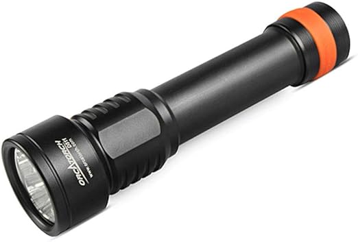 ORCATORCH D511 Scuba Dive Light, Max 2200 Lumens Underwater Flashlight with 8 Spot Degrees Beam, IP68 Waterproof Twist Switch Night Dive Torch,26650 Batteries Included