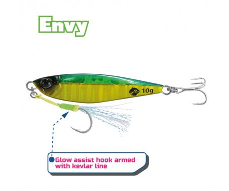 ENVY JIG LURE WITH ASSIST HOOK AND TREBLE HOOK