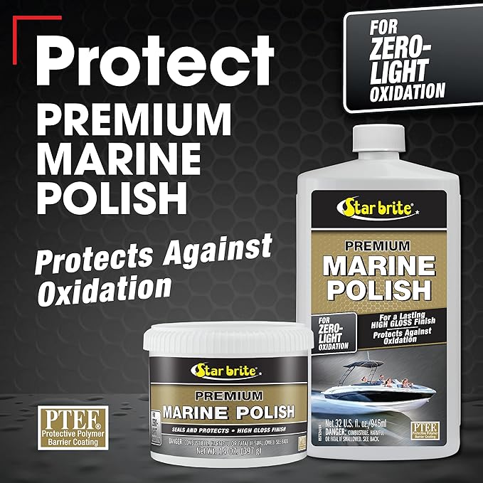 Star brite Premium Marine Polish - Zero to Light Oxidation, for a Long Lasting High Gloss Finish