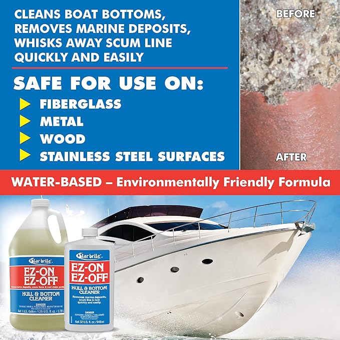 Star brite E-Z On E-Z Off Boat Bottom Hull Cleaner, 32 oz