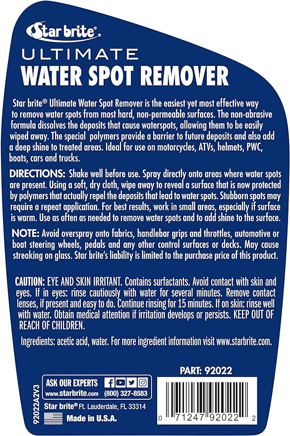 Star Brite 092022P Starbrite Water Spot Remover