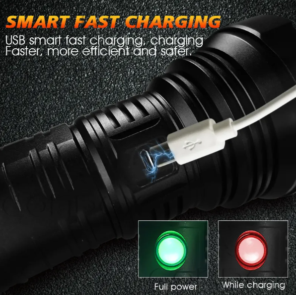 360 Light led flashlight Portable Outdoor Emergency