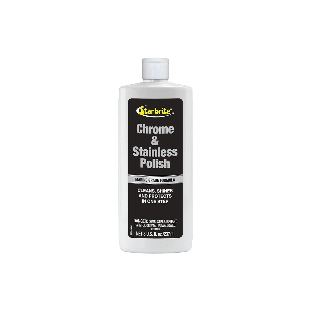 STAR BRITE 82708 Marine Grade Chrome & Stainless Steel Cleaner, Polish & Protectant